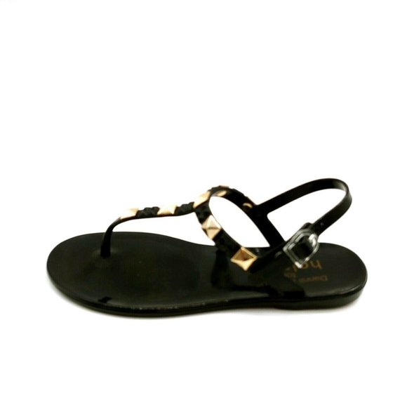 Holster‎ Woman Thong Ankle Strap Sandal Black 5 New - Picture 1 of 9